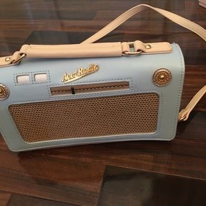 vintage radio crossbody purse